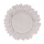 Sousplat-de-Plastico-Platinado-Garden-Leaf-Branco-35cm-Lyor