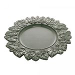Sousplat-de-Plastico-Platinado-Garden-Leaf-Verde-35cm-Lyor