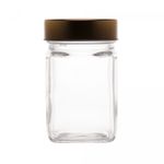 Pote-de-Vidro-com-Tampa-em-Metal-e-Acrilico-Gastro-Dourada-300ml-Lyor