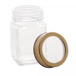 Pote-de-Vidro-com-Tampa-em-Metal-e-Acrilico-Gastro-Dourada-300ml-Lyor