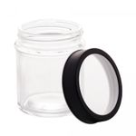Pote-de-Vidro-com-Tampa-em-Metal-e-Acrilico-Gastro-Preta-350ml-Lyor