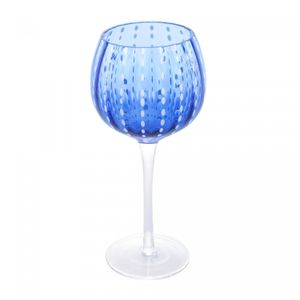 Conjunto 2 Taças para Vinho de Vidro Orquídea Azul 450ml - Wolff