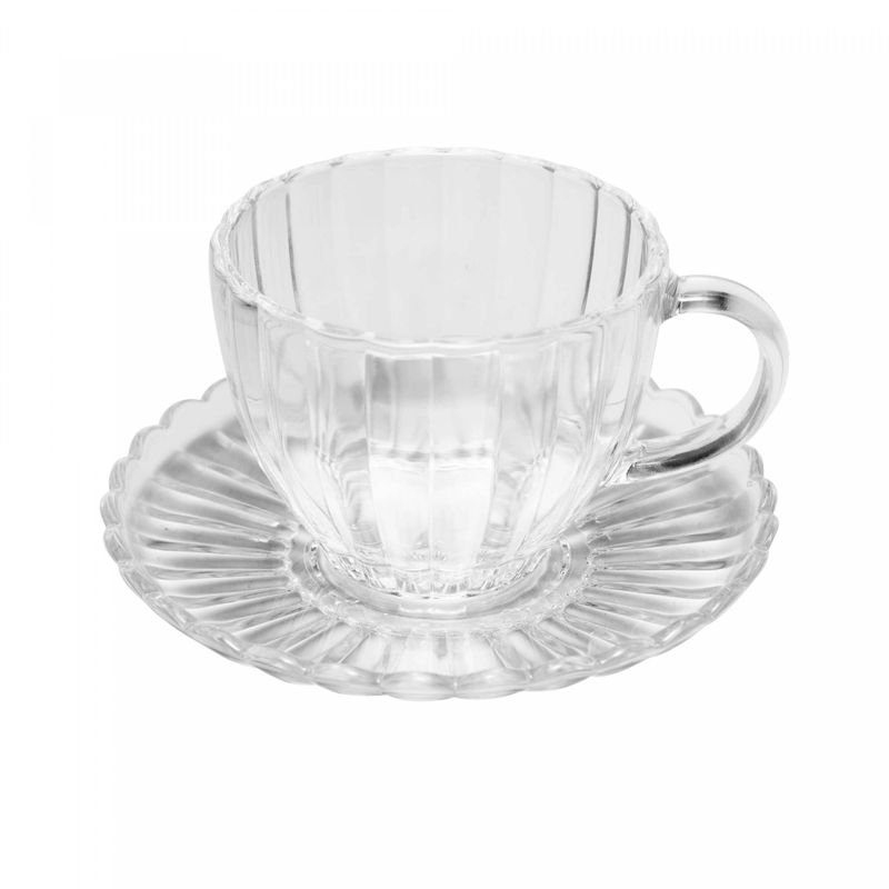 Conjunto-6-Xicaras-de-Cha-de-Vidro-com-Pires-Petala-200ml-Wolff