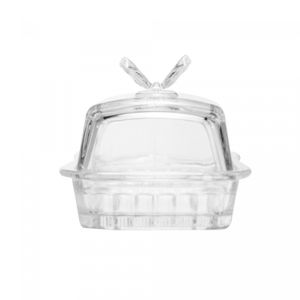 Manteigueira de Vidro com Tampa Butterfly 17cm x 10,5cm x 10cm - Wolff