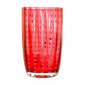 Conjunto 2 Copos Altos de Vidro Orquídea Vermelho 500ml - Wolff