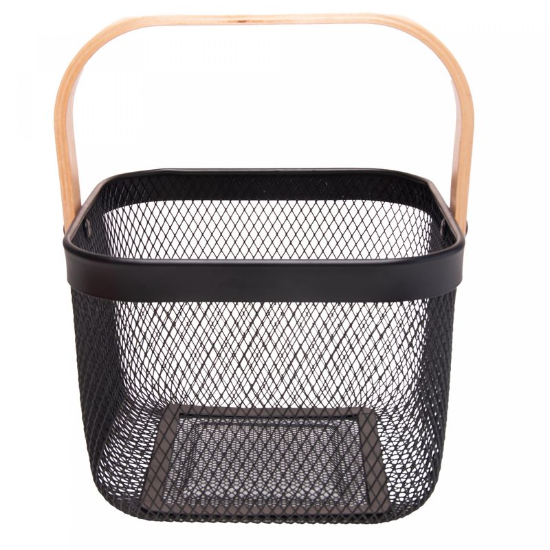 Cesta-Quadrada-com-Alca-Perfect-235cm-x-175cm-x-255cm-Preta-Metal-Lyor