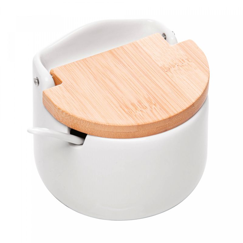 Saleiro-de-Mesa-de-Ceramica-com-Tampa-de-Bambu-e-Colher-Bianco-105cm-x-9cm-Lyor