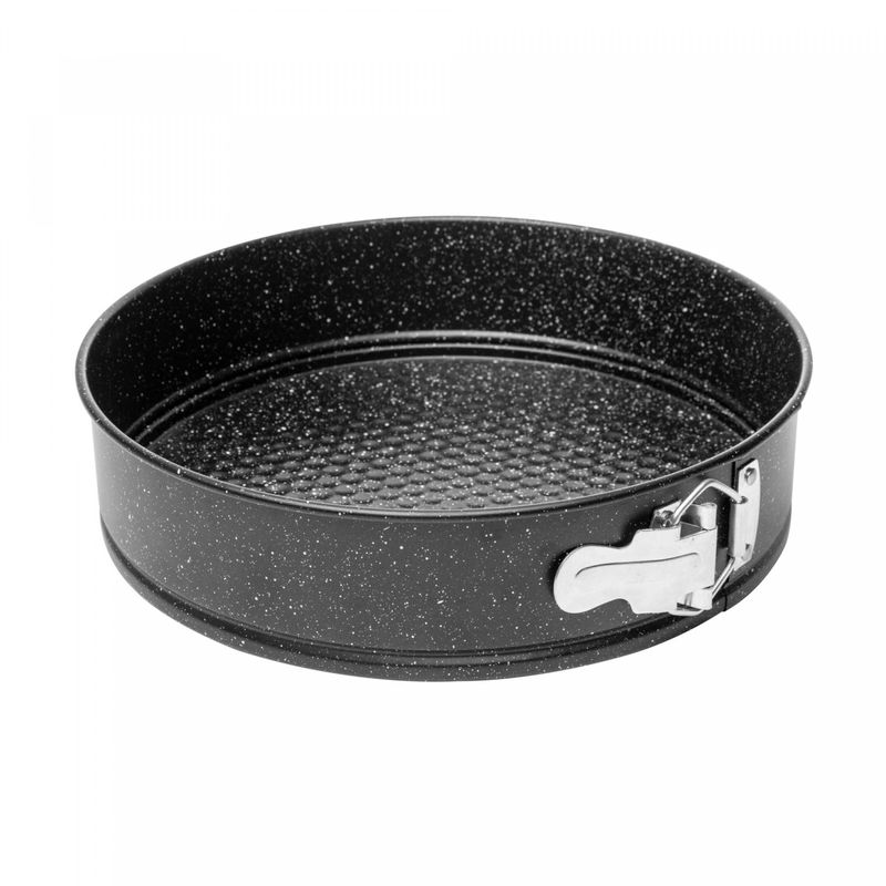 Forma-Redonda-Fundo-Removivel-Antiaderente-de-Aco-Carbono-Granilite-Preta-26cm-x-7cm-Lyor
