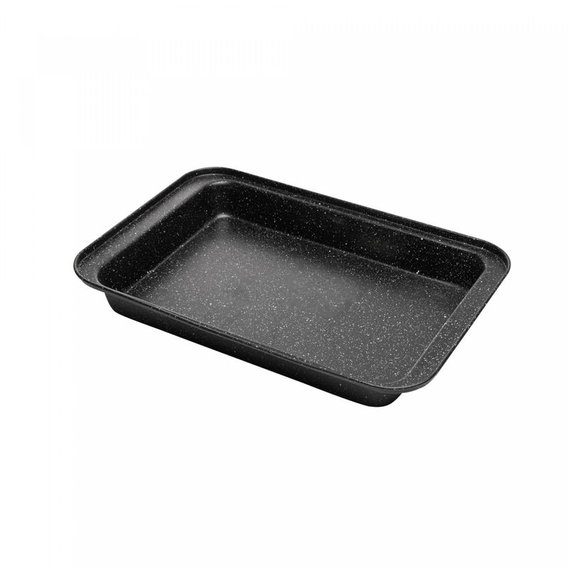 Assadeira-Retangular-Antiaderente-de-Aco-Carbono-Granilite-Preta-37cm-x-25cm-x-5cm-Lyor