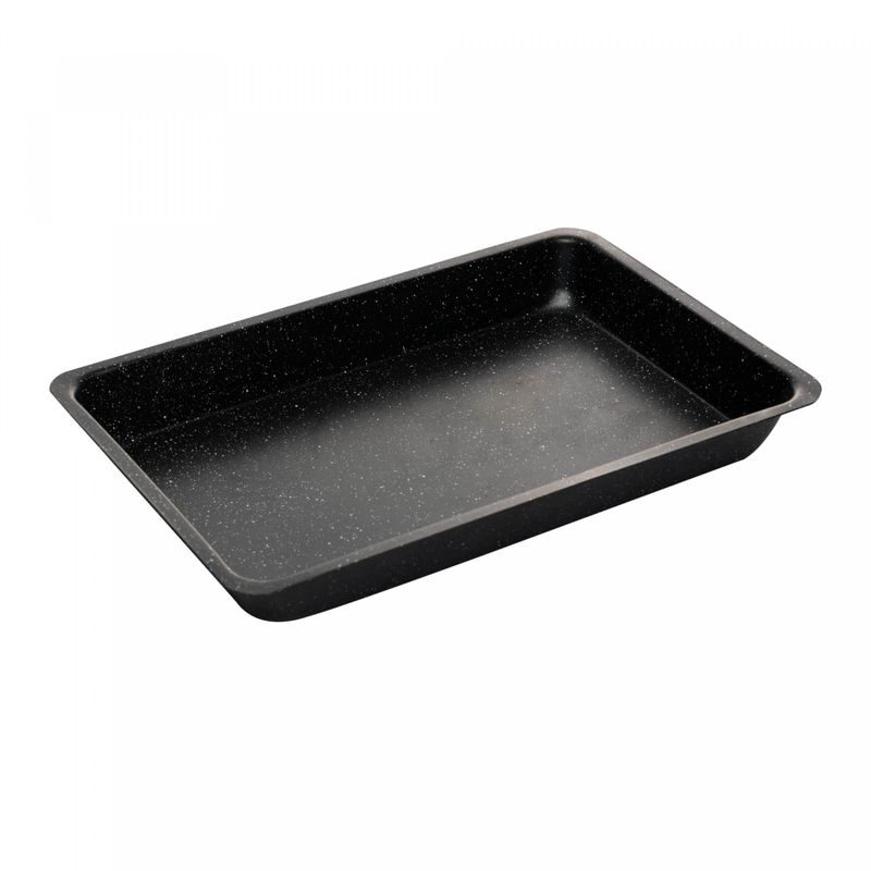 Assadeira-Retangular-Antiaderente-de-Aco-Carbono-Granilite-Preta-28cm-x-17cm-x-3cm-Lyor