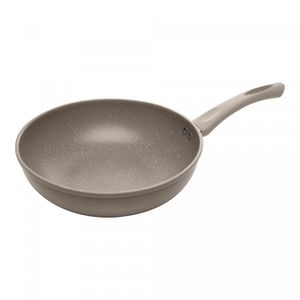 Frigideira Wok de Indução Chef Pro 28cm Taupe Alumínio com Revestimento Cerâmico - Lyor