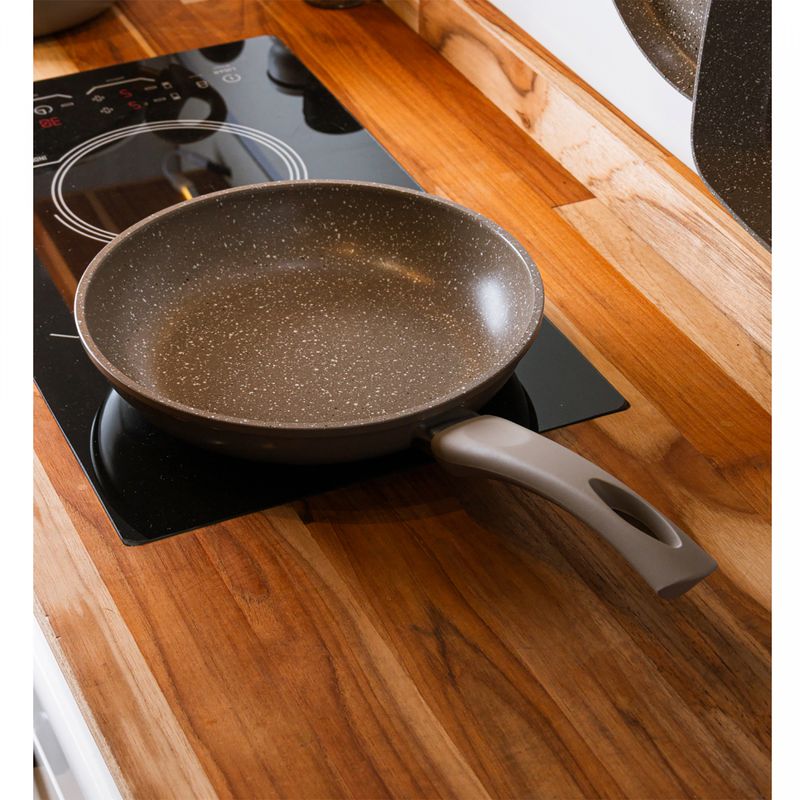 Frigideira-de-Inducao-Chef-Pro-24cm-Taupe-Aluminio-com-Revestimento-Ceramico-Lyor