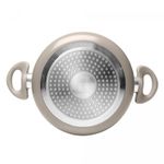 Cacarola-de-Inducao-Chef-Pro-20cm-Taupe-Aluminio-com-Revestimento-Ceramico-e-Tampa-de-Vidro-Lyor