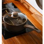 Panela-de-Inducao-Chef-Pro-18cm-Taupe-Aluminio-com-Revestimento-Ceramico-e-Tampa-de-Vidro-Lyor