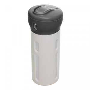 Dispenser Rotativo Portátil 4 em 1 para Viagem 16,6cm x 5,5cm x 7cm Cinza Plástico - Lyor