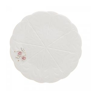 Prato para Bolo de Porcelana Flower 30cm - Wolff