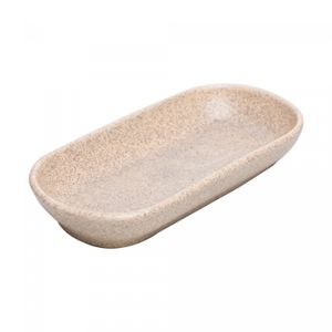 Travessa Oval de Cerâmica Kobe Creme 16cm x 8cm x 2,5cm - Wolff