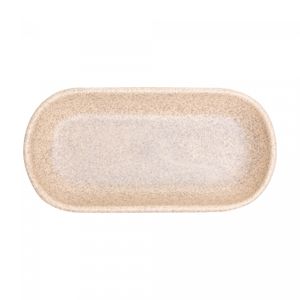 Travessa Oval de Cerâmica Kobe Creme 16cm x 8cm x 2,5cm - Wolff