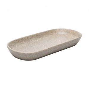 Travessa Oval de Cerâmica Kobe Creme 27cm x 12cm x 3cm - Wolff