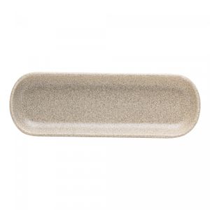 Travessa Oval de Cerâmica Kobe Creme 27cm x 8cm x 2,5cm - Wolff