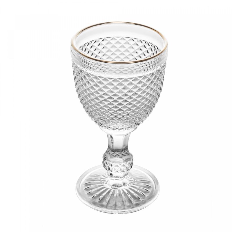 Taca-para-Agua-com-Fio-de-Ouro-Bico-de-Jaca-300ml-Vidro-Wolff