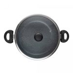 Wok-de-Inducao-com-Tampa-de-Vidro-28cm-Granilite-Cinza-Aluminio-com-Revestimento-Ceramico-Wolff