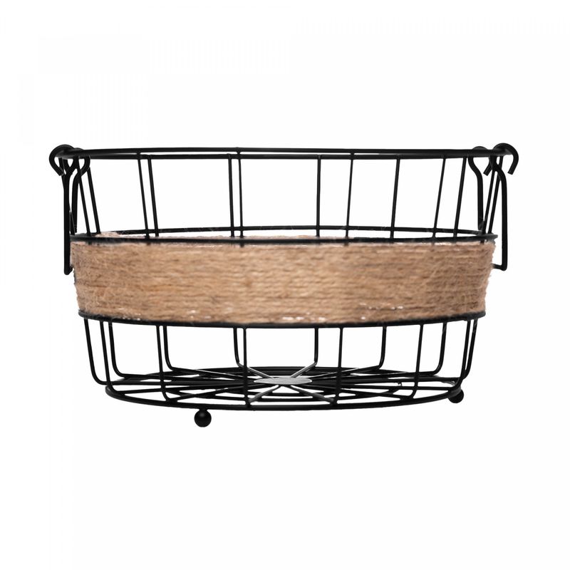 Fruteira-com-Detalhes-em-Barbante-22cm-x-12cm-Preto-Metal-Wolff