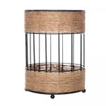 Porta-Talher-com-Detalhes-em-Barbante-12cm-x-165cm-Preto-Metal-Wolff