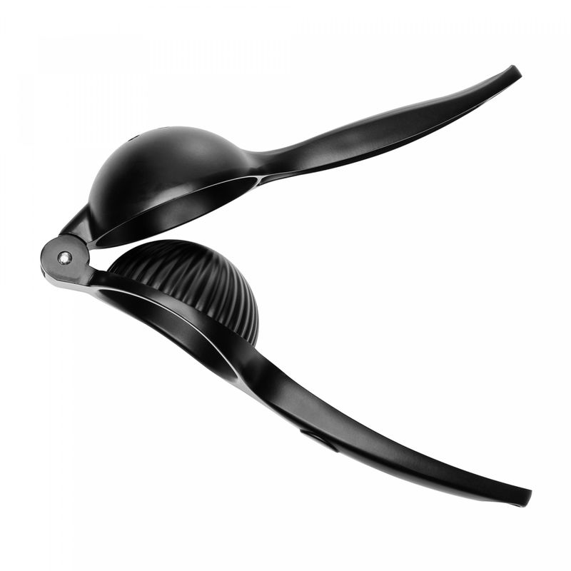 Espremedor-de-Limao-com-Cabo-Antiderrapante-Chef-Pro-22cm-Preto-Liga-de-Zinco-Wolff