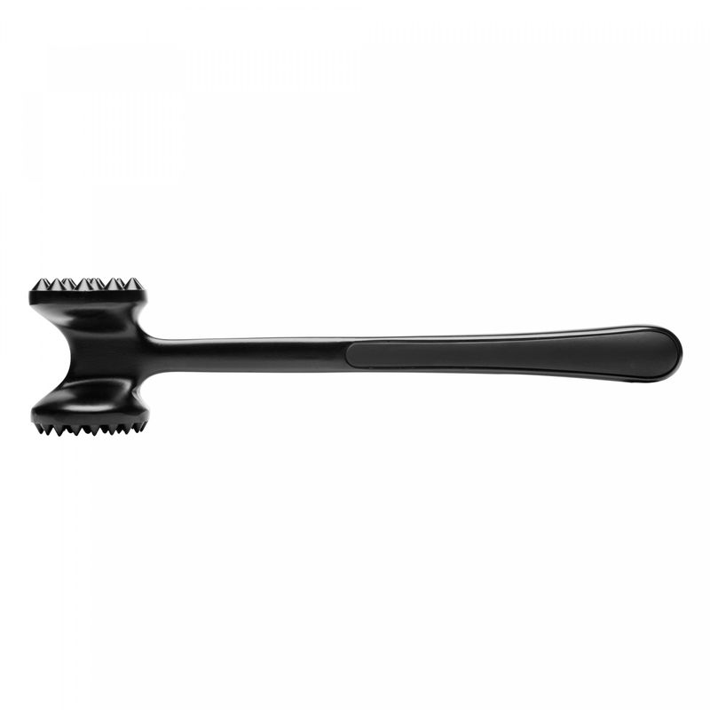 Martelo-Amaciador-de-Carnes-com-Cabo-Antiderrapante-Chef-Pro-225cm-Preto-Liga-de-Zinco-Wolff
