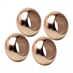 Conjunto 4 Anéis para Guardanapos 5,5cm x 5,5cm x 3cm Dourado Plástico – Wolff