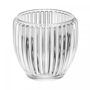 Conjunto 2 Porta Velas Lines 7,5cm x 7,5cm x 7cm Vidro – Wolff
