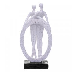 Adorno Decorativo Elo de Amor 11,5cm x 6,5cm x 23cm Resina - Wolff