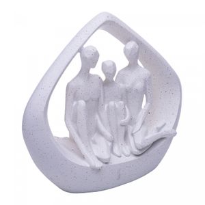 Adorno Decorativo Harmonia em Família 20,5cm x 7cm x 17,5cm Resina - Wolff