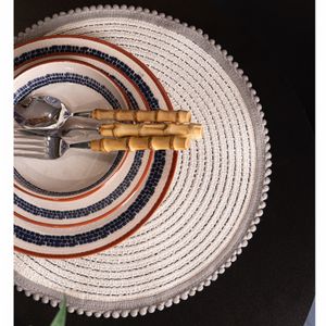 Lugar Americano Lamour 36cm Bege Poliéster - Wolff