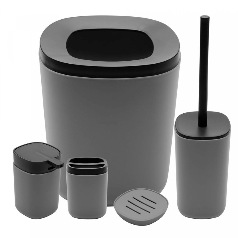 Conjunto-5-Pecas-para-Banheiro-Cinza-Plastico-Lyor