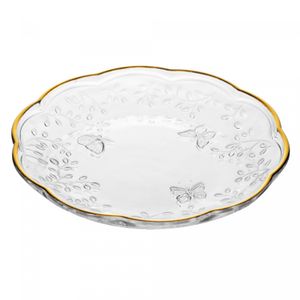 Jogo de Jantar 16 peças New Butterfly com Fio de Ouro Cristal Ecológico - Lyor