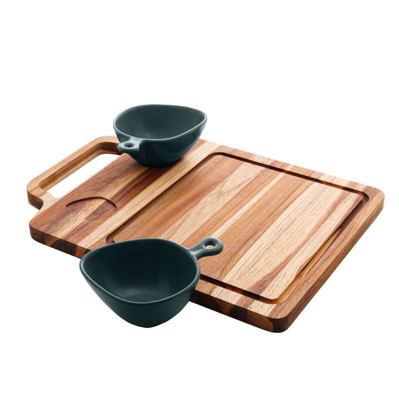 Tabua-de-Madeira-Teca-com-2-Bowls-de-Porcelana-Nordica-Verde-38cm-x-27cm-x-75cm-Wolff-Craft