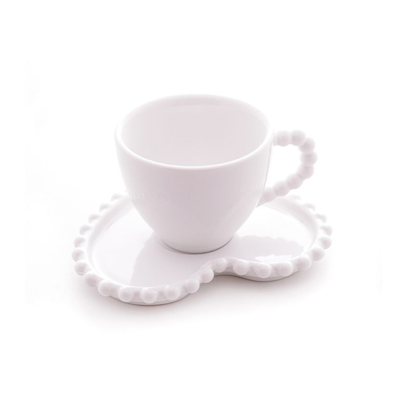 Conjunto-4-Xicaras-de-Cafe-de-Porcelana-com-Pires-Coracao-Beads-Branco-80ml-Wolff