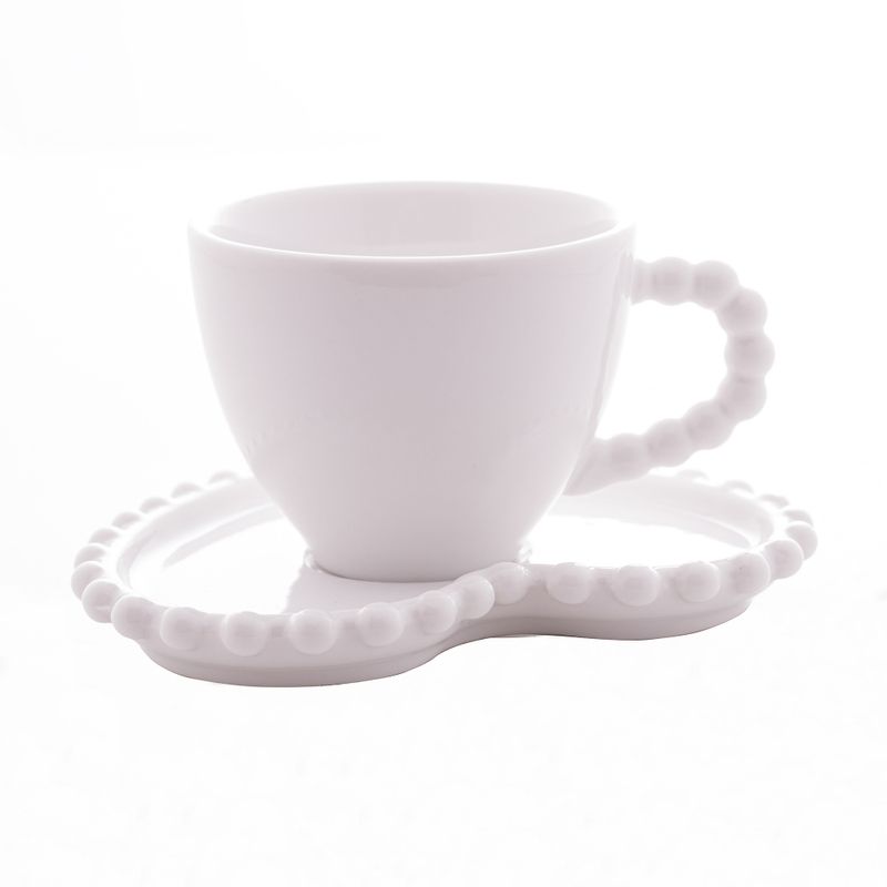 Conjunto-4-Xicaras-de-Cafe-de-Porcelana-com-Pires-Coracao-Beads-Branco-80ml-Wolff
