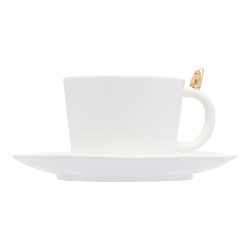 Conjunto-2-Xicaras-de-Cha-de-Ceramica-com-Pires-Colibri-Branco-190ml-Wolff