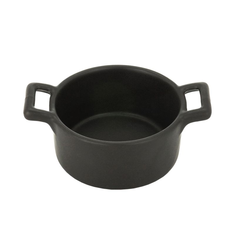 Conjunto-3-Petisqueiras-de-Porcelana-Preta-com-Bandeja-Bambu-28cm-x-8cm-x-6cm-Wolff