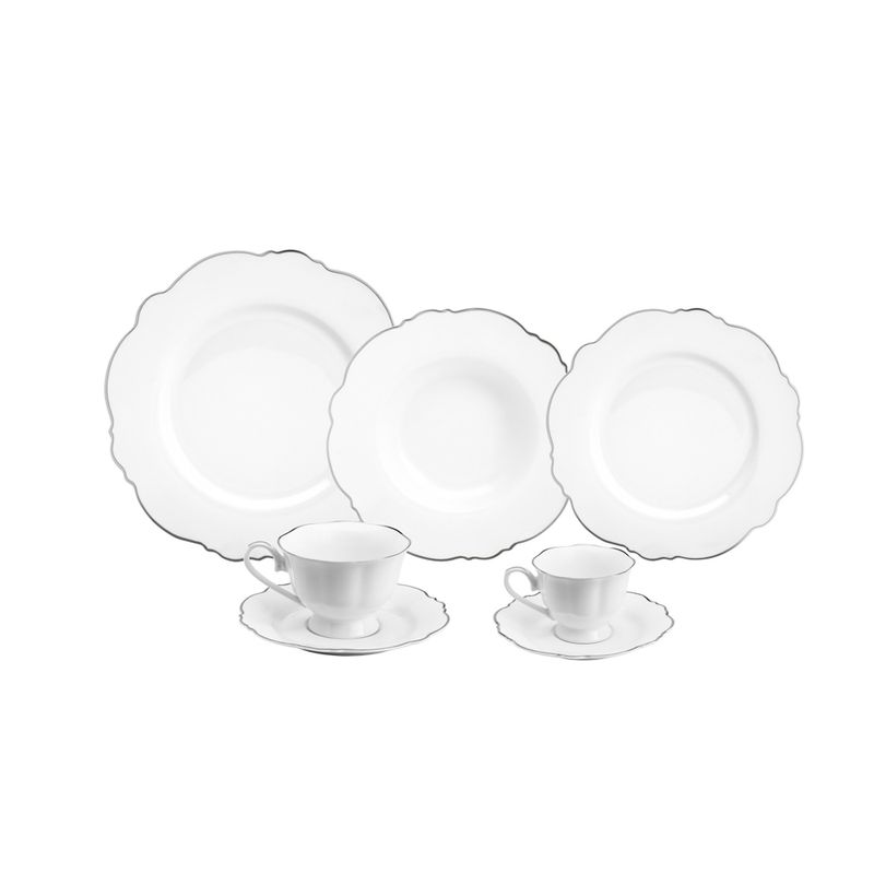 Aparelho-de-Jantar-42-Pecas-Porcelana-Maldivas-Branco-com-Fio-Prata-Wolff
