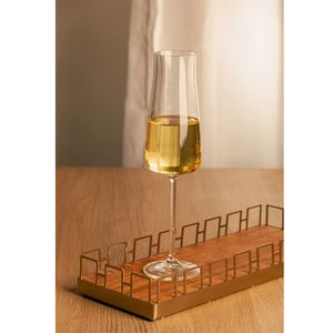 Conjunto 6 Taças para Champagne De Cristal Ecológico Alex 210Ml - Wolff