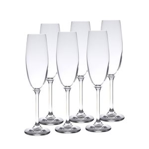 Conjunto 6 Taças para Champagne De Cristal Gastro/Colibri 220Ml - Wolff