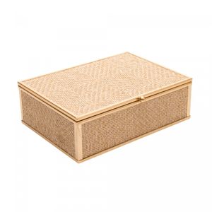 Porta-Jóias Toscana 18cm x 14cm x 5,5cm Dourado Metal - Wolff