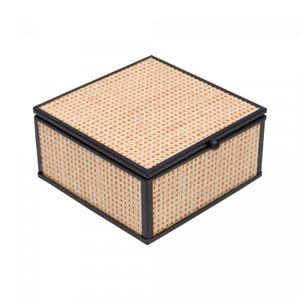 Porta-Joias Toscana 10cm x 11cm x 5,5cm Preto Metal - Wolff