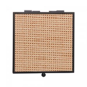 Porta-Joias Toscana 10cm x 11cm x 5,5cm Preto Metal - Wolff