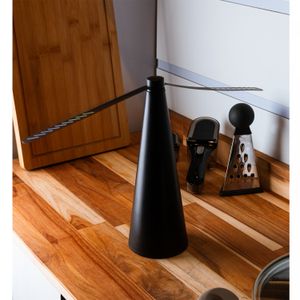 Ventilador Repelente de Mesa de Plástico Preto 9cm x 9cm x 26cm - Lyor