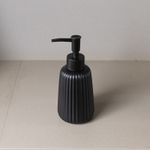 Porta-Sabonete-Liquido-de-Ceramica-Balloon-Preto-270ml-Wolff